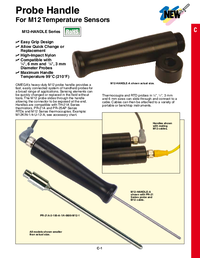 Thumbnail of document Data Sheet - M12-Handle-B Probe Handle for Sensors w/M12 Connectors